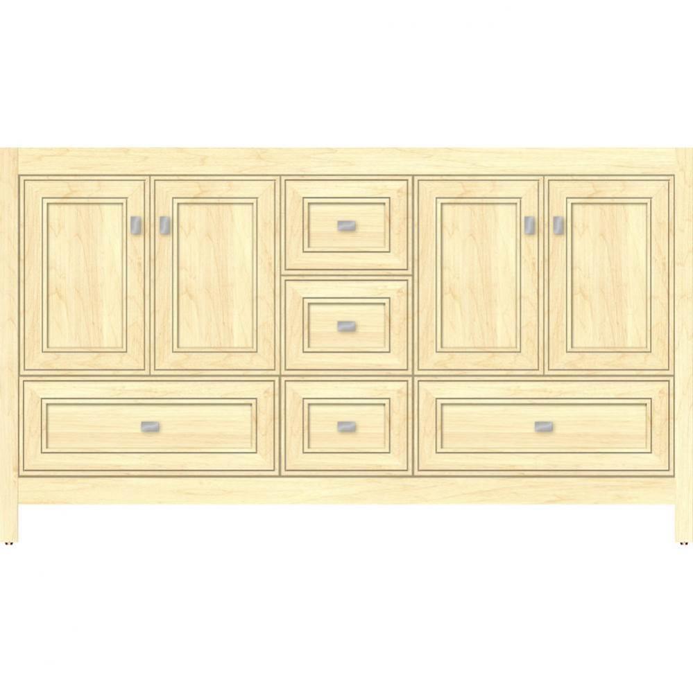 60 X 18.5 X 34.5 Alki Essence Vanity Deco Miter Nat Maple Db