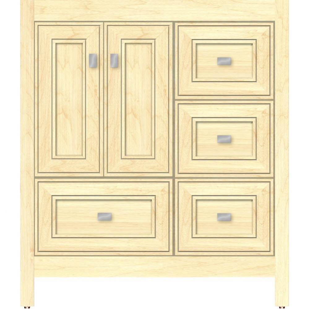 30 X 21 X 34.5 Alki Essence Vanity Deco Miter Nat Maple Rh