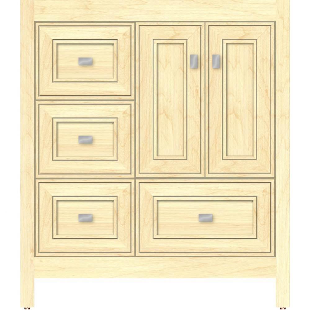 30 X 21 X 34.5 Alki Essence Vanity Deco Miter Nat Maple Lh