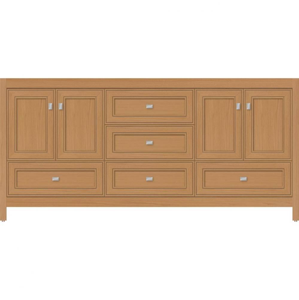 72 X 18.5 X 34.5 Alki Essence Vanity Deco Miter Nat Oak Db
