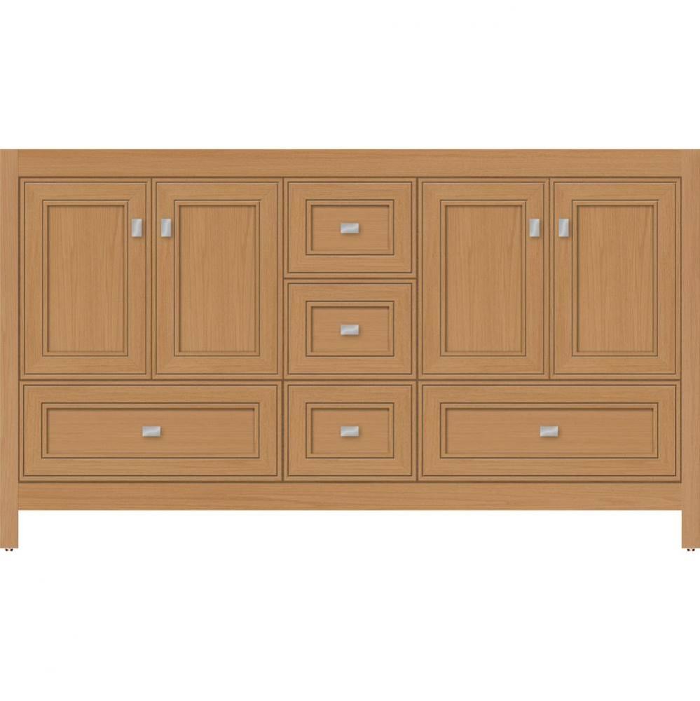 60 X 21 X 34.5 Alki Essence Vanity Deco Miter Nat Oak Db