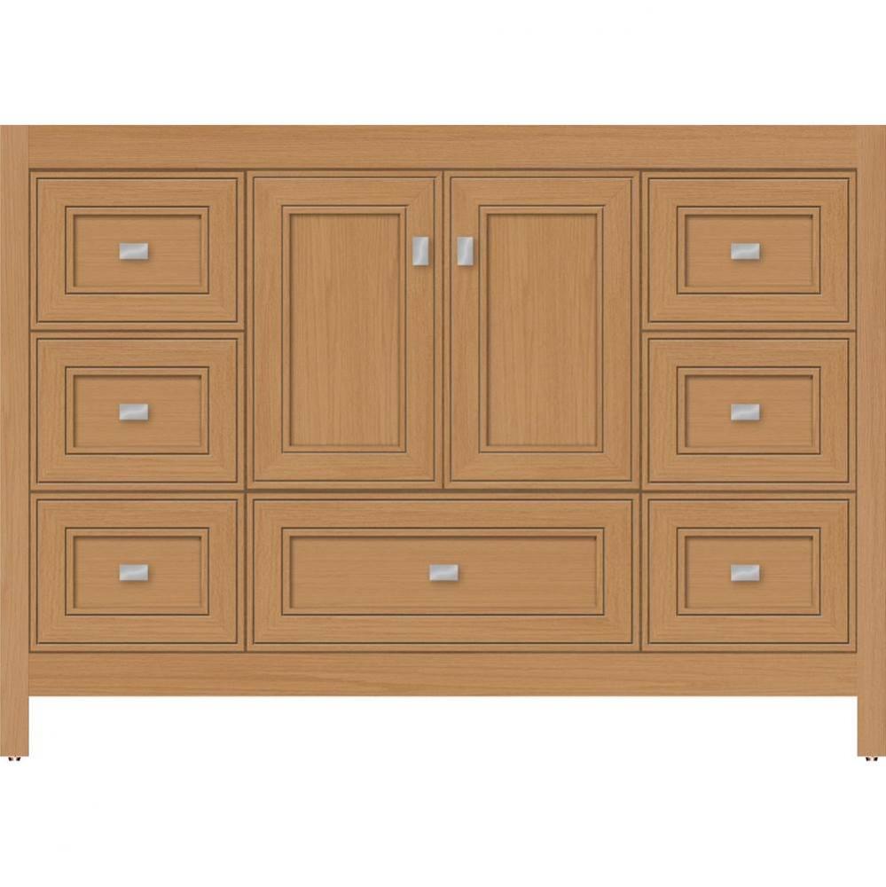 48 X 18.5 X 34.5 Alki Essence Vanity Deco Miter Nat Oak Sb