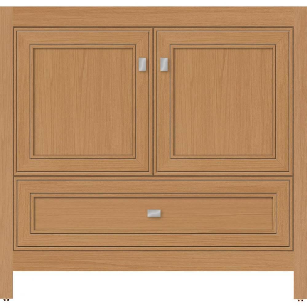 36 X 18.5 X 34.5 Alki Essence Vanity Deco Miter Nat Oak Std