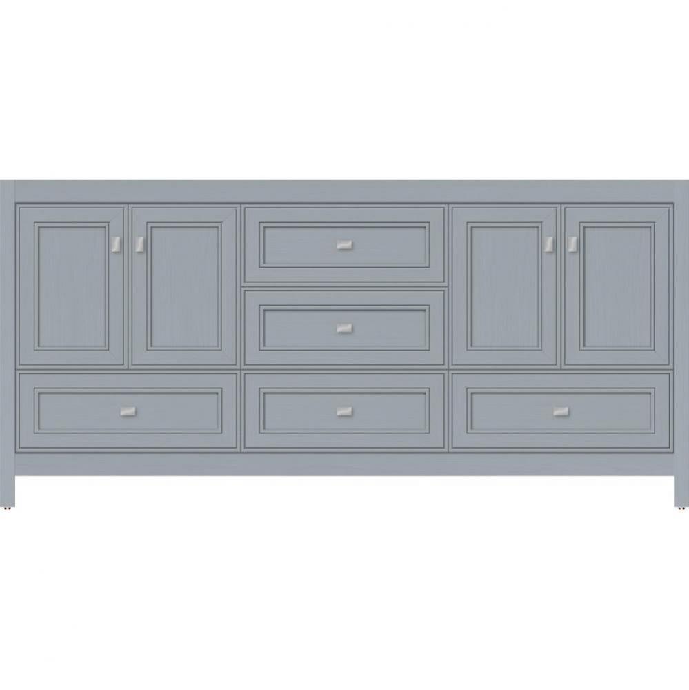 72 X 21 X 34.5 Alki Essence Vanity Deco Miter Silver Oak Db
