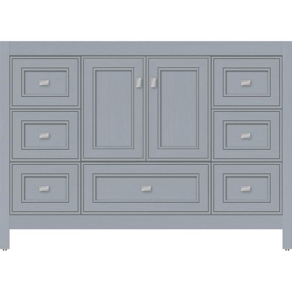 48 X 18.5 X 34.5 Alki Essence Vanity Deco Miter Silver Oak Sb