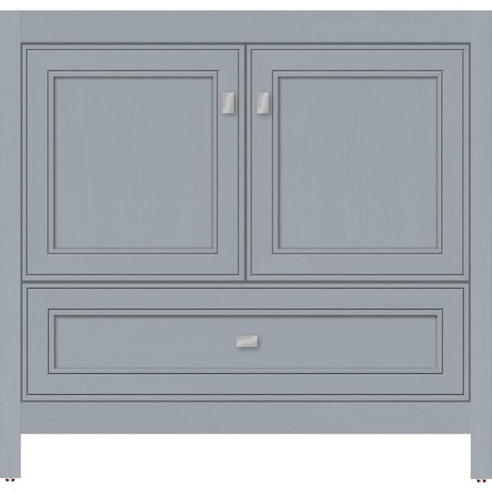 36 X 21 X 34.5 Alki Essence Vanity Deco Miter Silver Oak Std