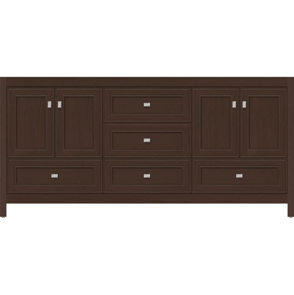 72 X 21 X 34.5 Alki Essence Vanity Deco Miter Choc Oak Db