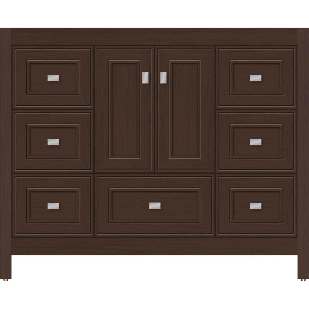 42 X 18.5 X 34.5 Alki Essence Vanity Deco Miter Choc Oak Sb