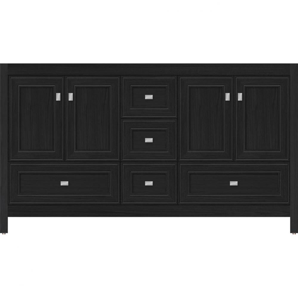 60 X 21 X 34.5 Alki Essence Vanity Deco Miter Midnight Oak Db
