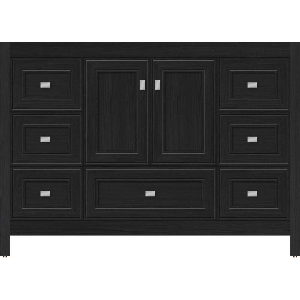 48 X 18.5 X 34.5 Alki Essence Vanity Deco Miter Midnight Oak Sb