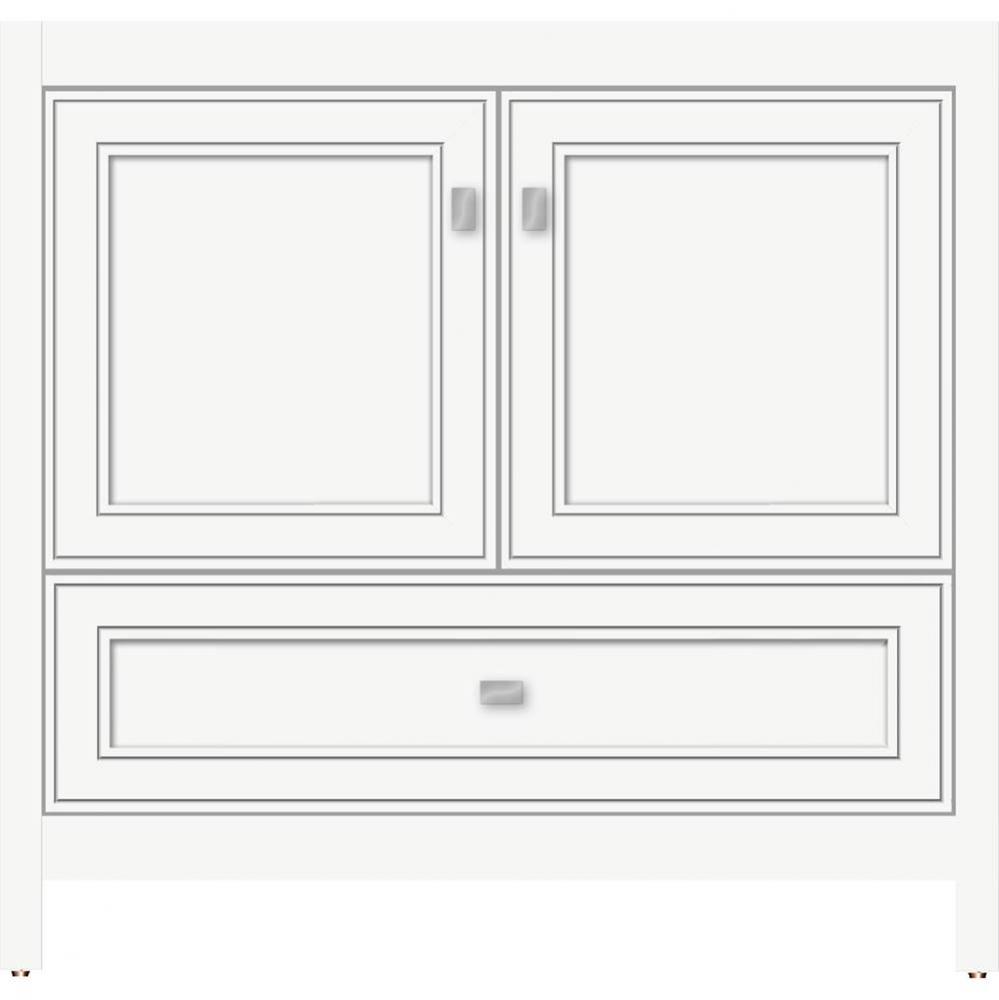 36 X 21 X 34.5 Alki Essence Vanity Deco Miter Sat White Std