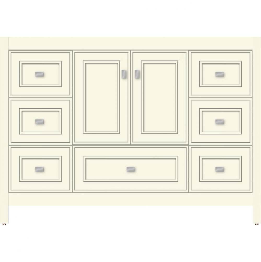 48 X 18.5 X 34.5 Alki Essence Vanity Deco Miter Sat Biscuit Sb