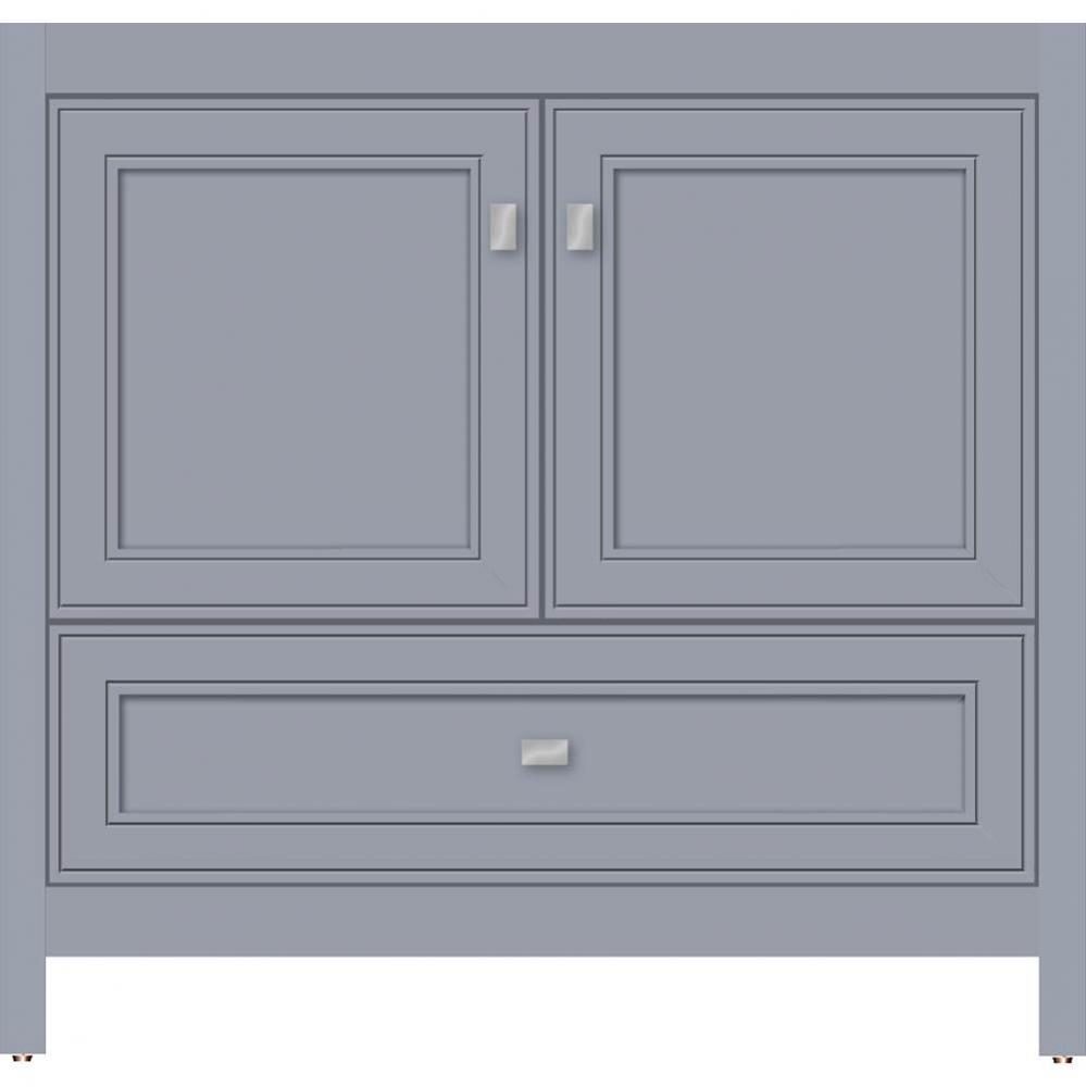 36 X 21 X 34.5 Alki Essence Vanity Deco Miter Sat Silver Std