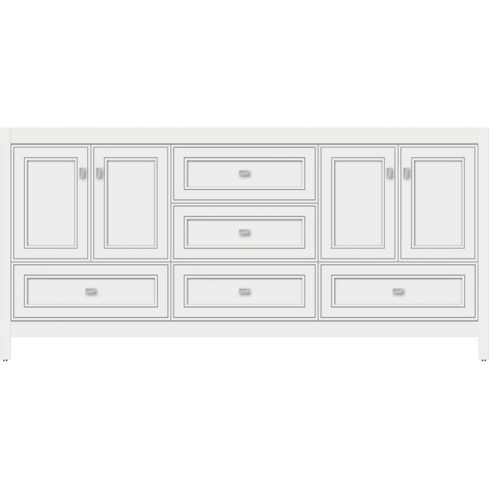 72 X 18.5 X 34.5 Alki Essence Vanity Deco Miter Powder Grey Db