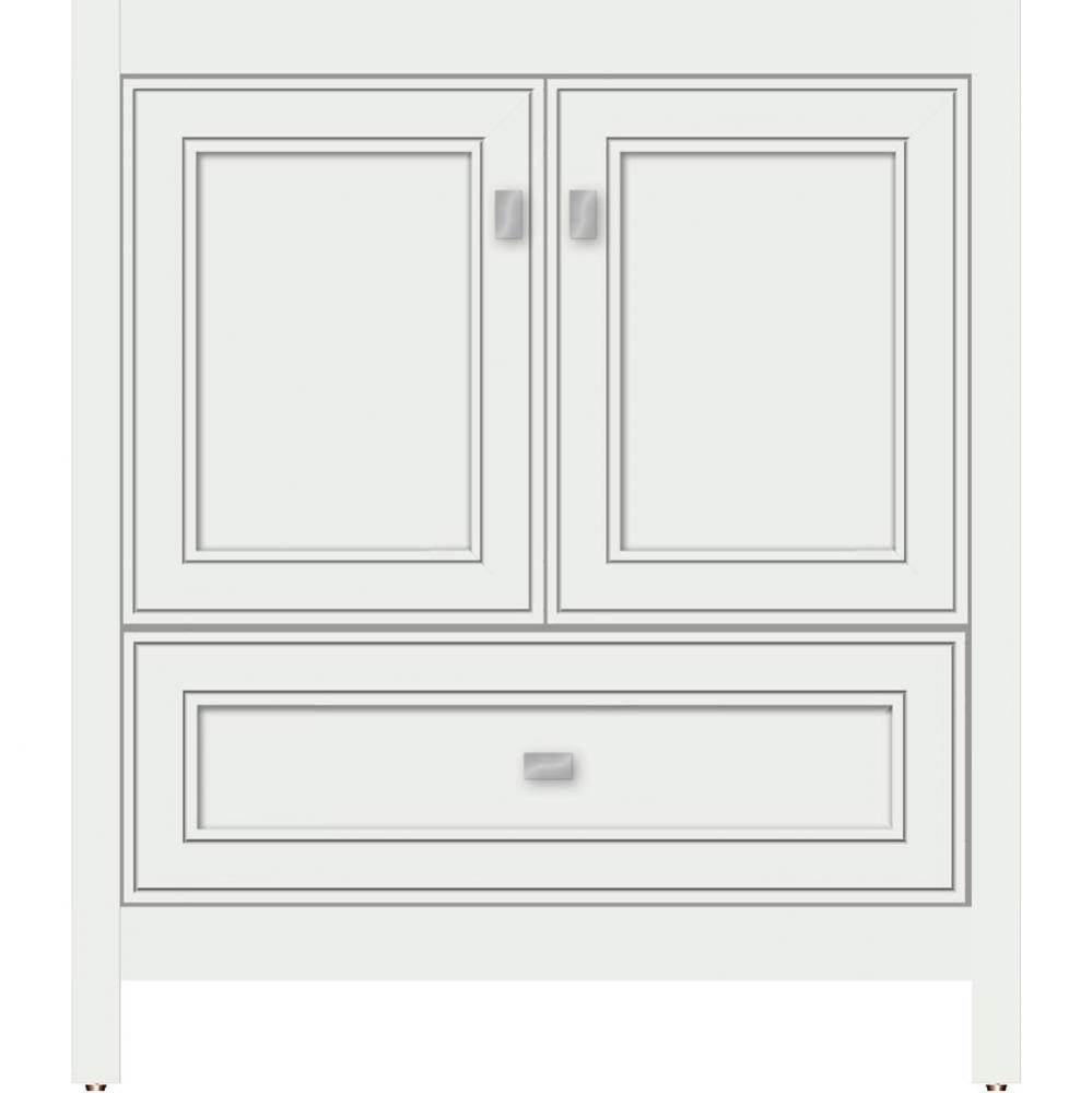 30 X 18.5 X 34.5 Alki Essence Vanity Deco Miter Powder Grey Std