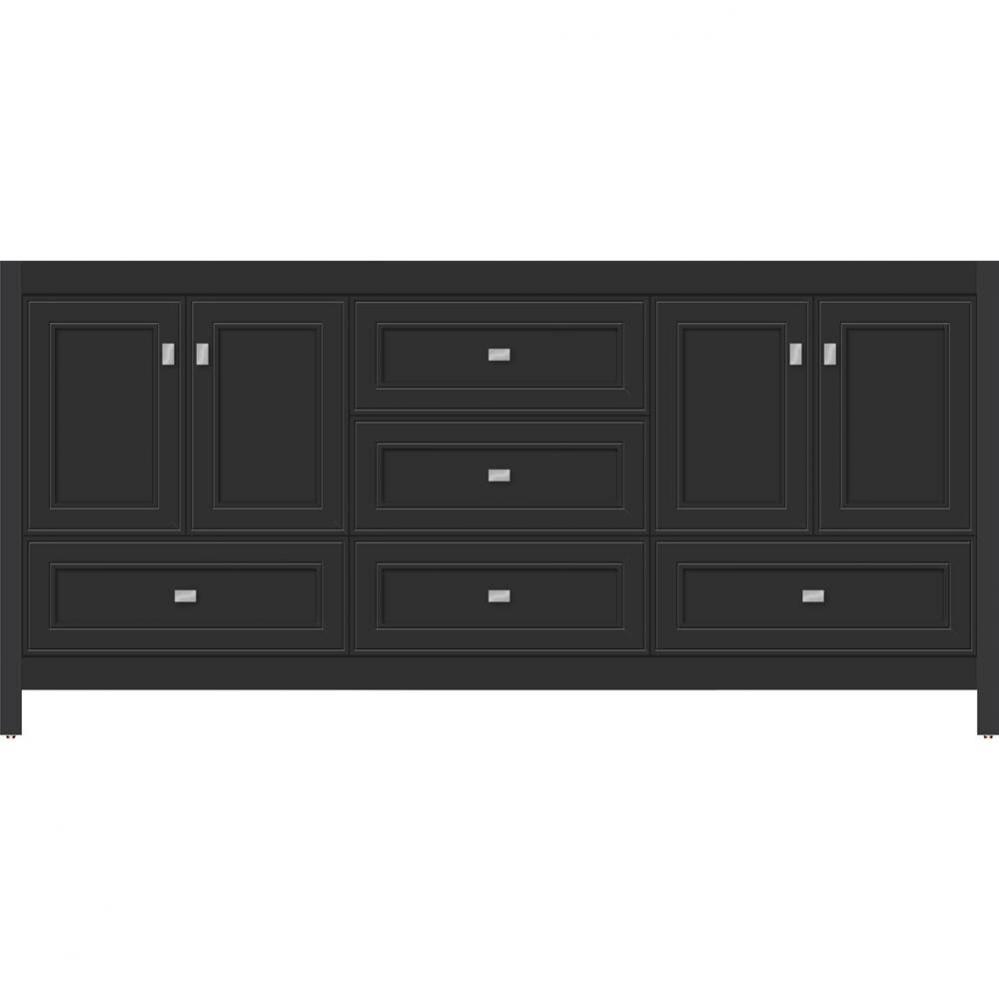72 X 21 X 34.5 Alki Essence Vanity Deco Miter Sat Black Db