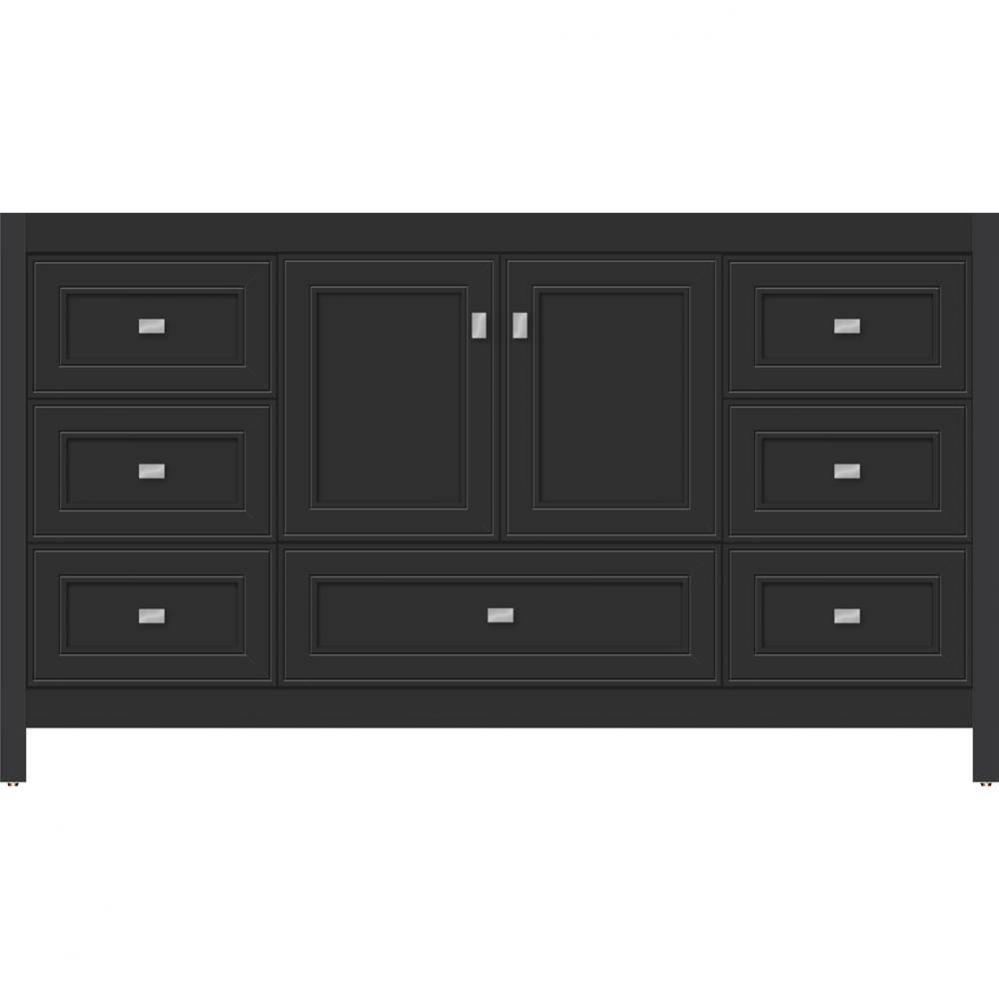 60 X 21 X 34.5 Alki Essence Vanity Deco Miter Sat Black Sb
