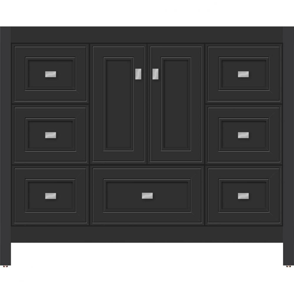 42 X 21 X 34.5 Alki Essence Vanity Deco Miter Sat Black Sb