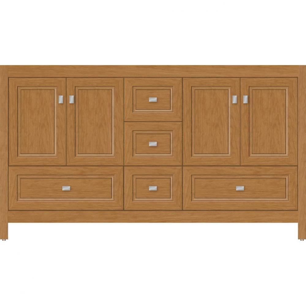 60 X 21 X 34.5 Alki Essence Vanity Ogee Miter Nat Cherry Db