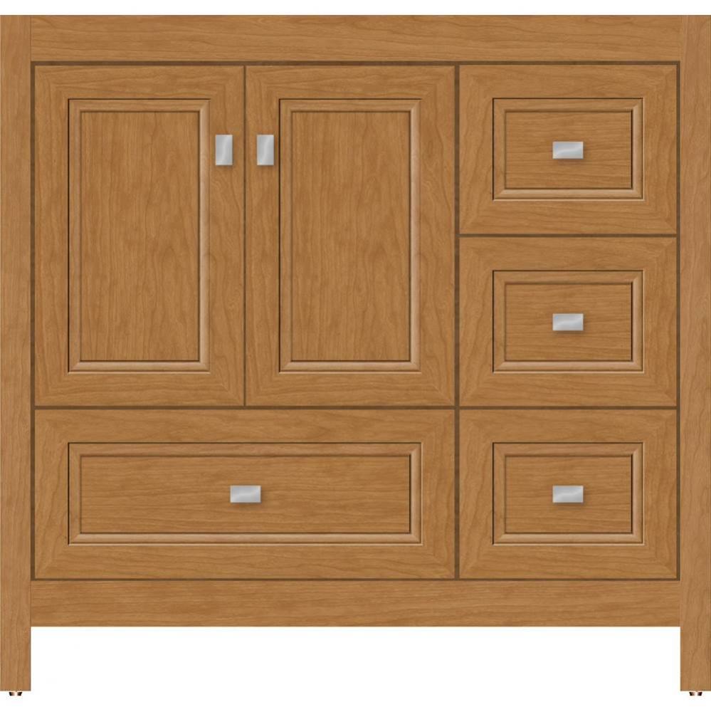 36 X 21 X 34.5 Alki Essence Vanity Ogee Miter Nat Cherry Rh