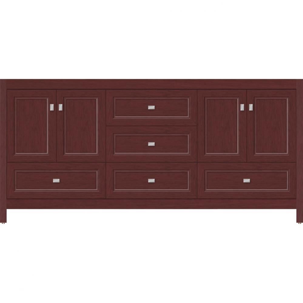 72 X 18.5 X 34.5 Alki Essence Vanity Ogee Miter Dk Cherry Db