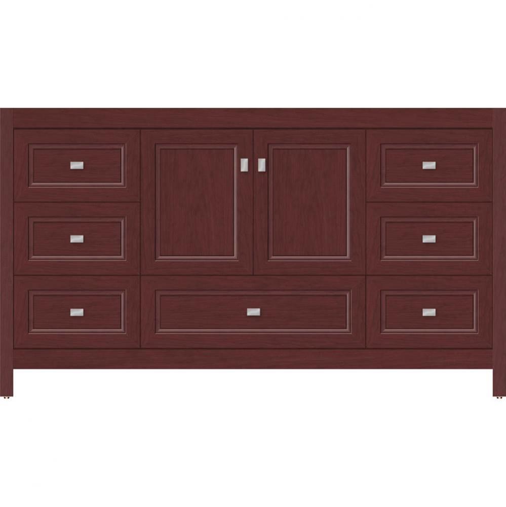 60 X 21 X 34.5 Alki Essence Vanity Ogee Miter Dk Cherry Sb