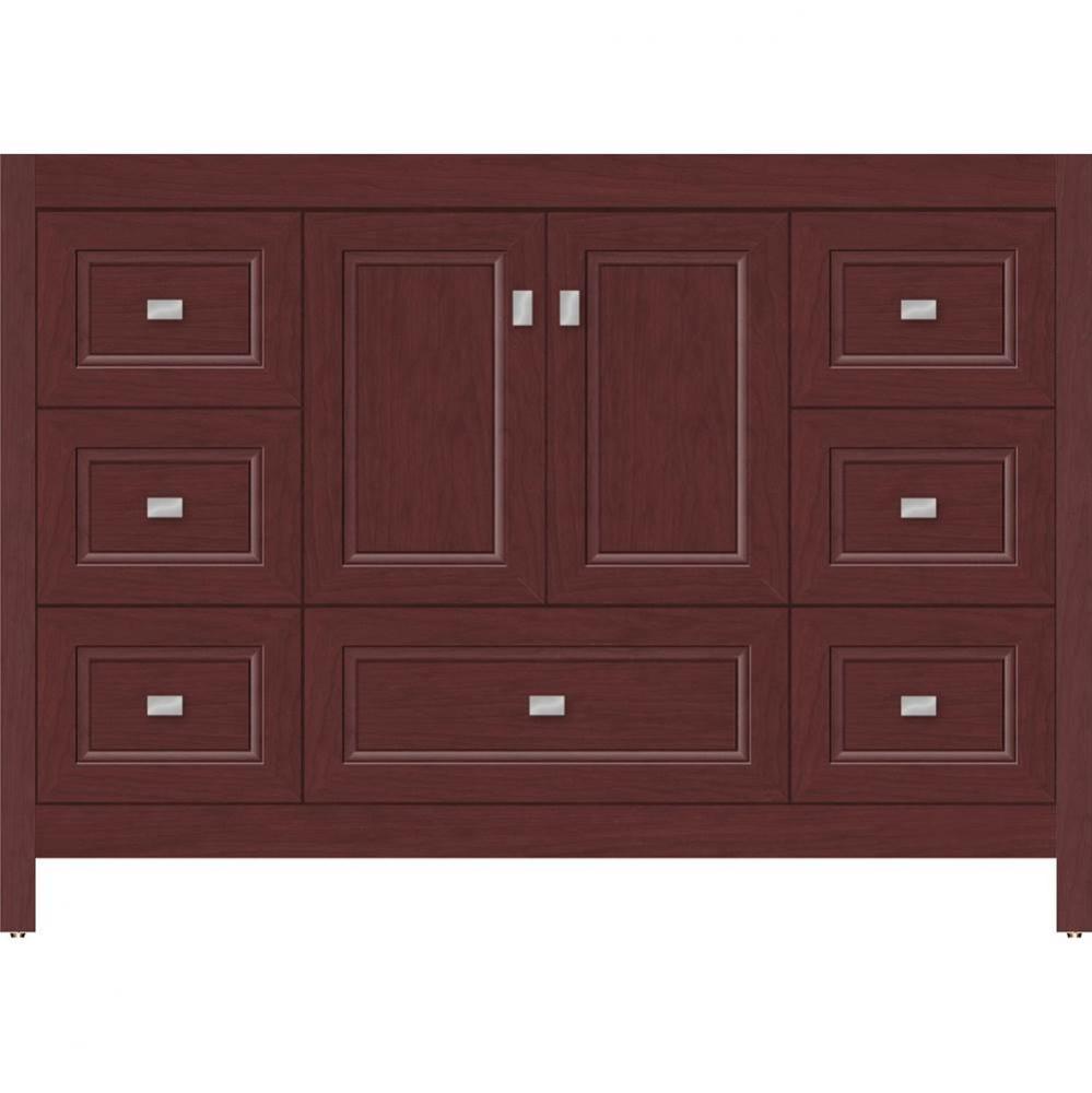 48 X 18.5 X 34.5 Alki Essence Vanity Ogee Miter Dk Cherry Sb