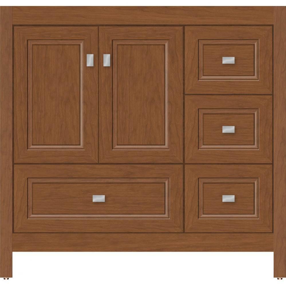 36 X 21 X 34.5 Alki Essence Vanity Ogee Miter Cinn Cherry Rh