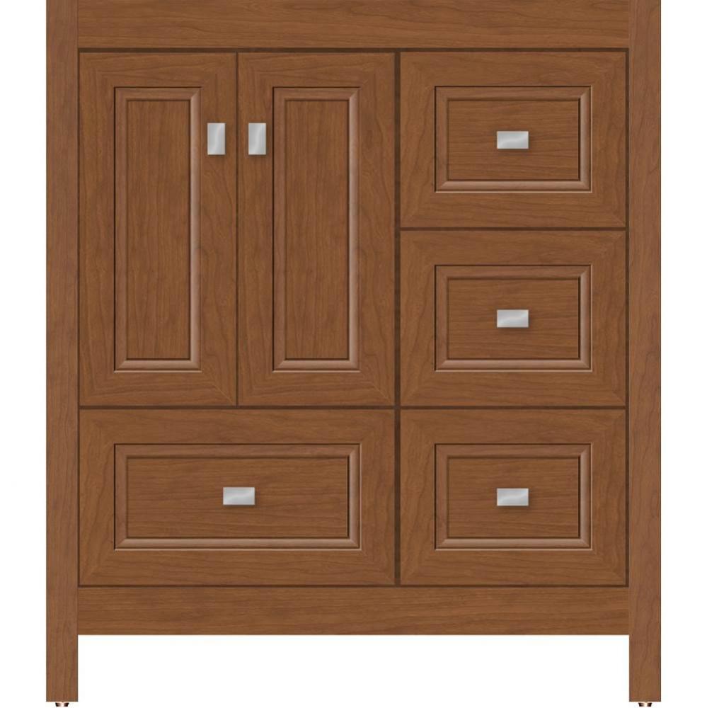 30 X 18.5 X 34.5 Alki Essence Vanity Ogee Miter Cinn Cherry Rh