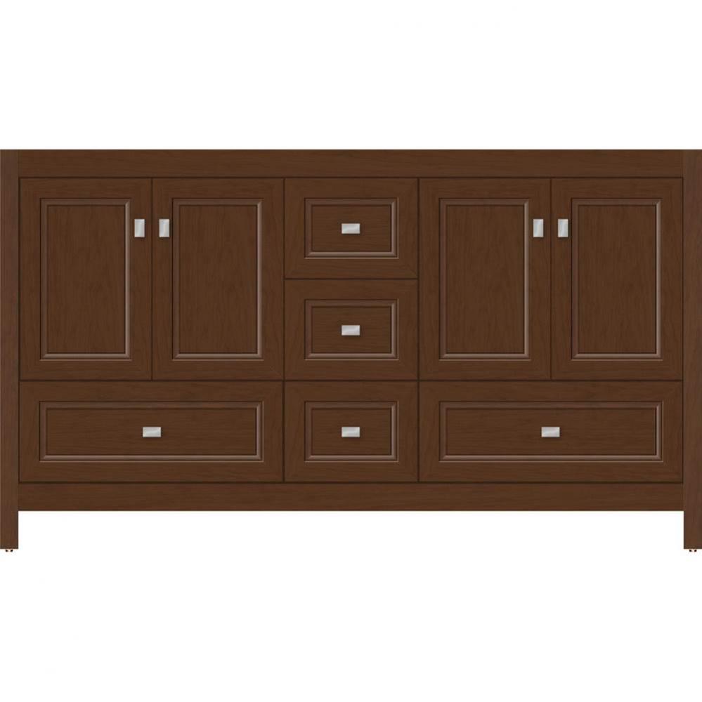 60 X 18.5 X 34.5 Alki Essence Vanity Ogee Miter Pecan Cherry Db