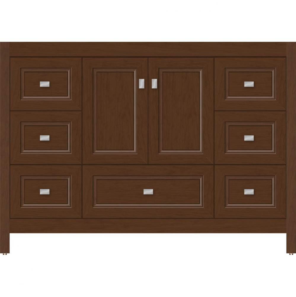 48 X 18.5 X 34.5 Alki Essence Vanity Ogee Miter Pecan Cherry Sb