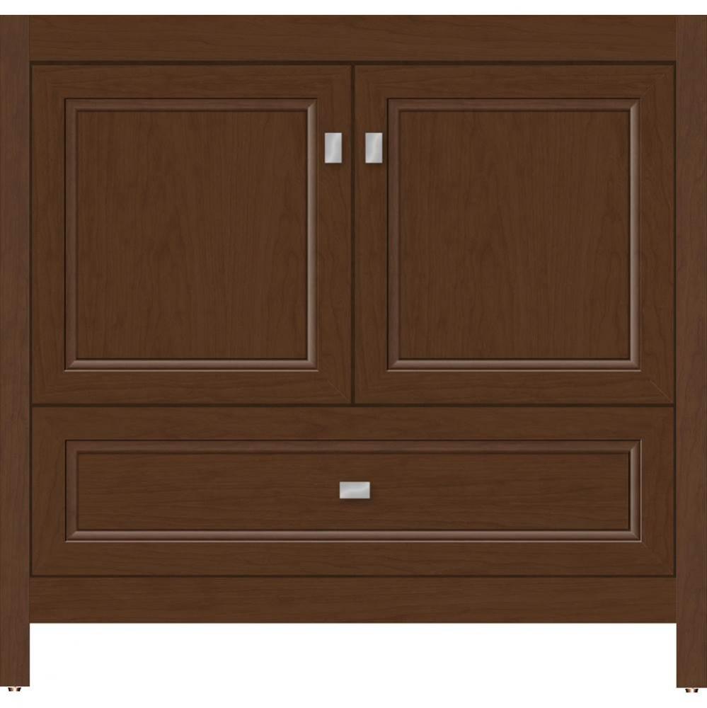 36 X 18.5 X 34.5 Alki Essence Vanity Ogee Miter Pecan Cherry Std