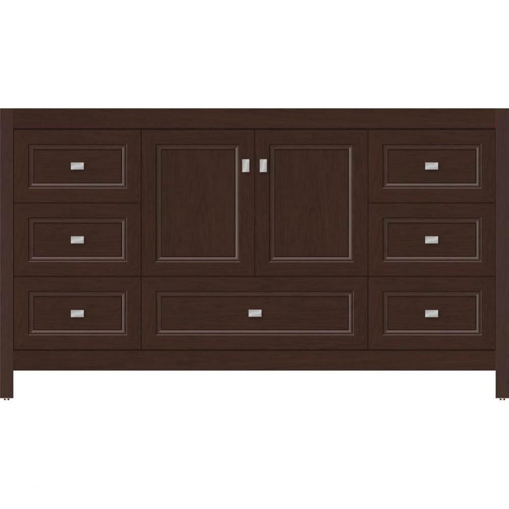 60 X 21 X 34.5 Alki Essence Vanity Ogee Miter Choc Cherry Sb