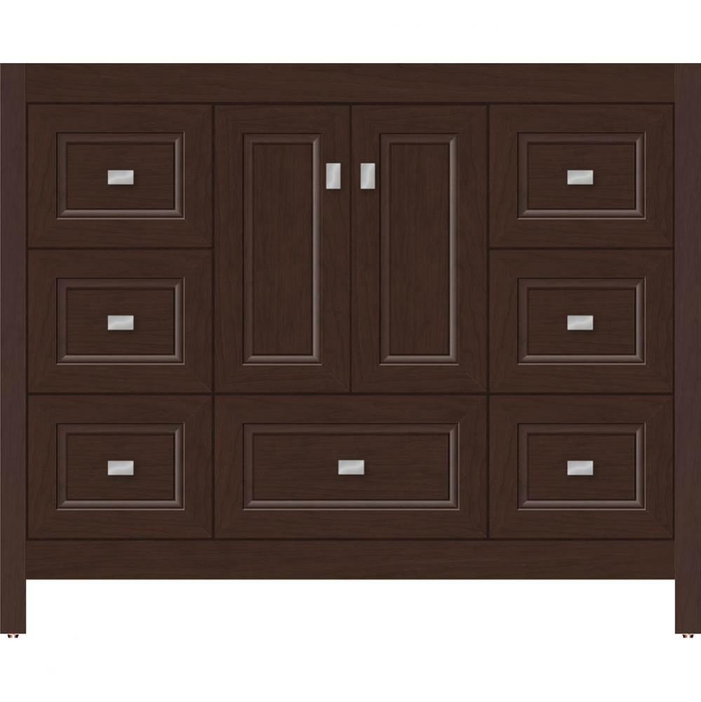 42 X 18.5 X 34.5 Alki Essence Vanity Ogee Miter Choc Cherry Sb