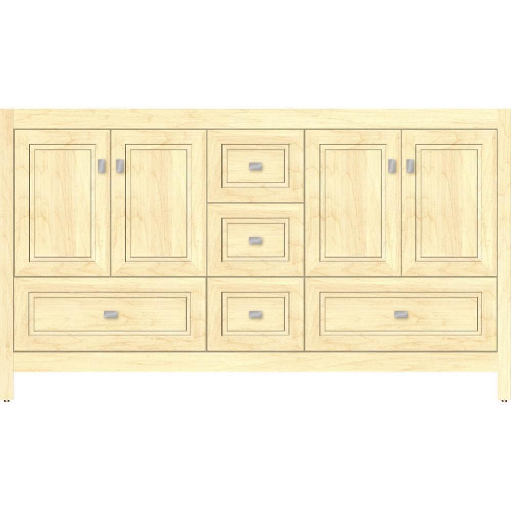 60 X 21 X 34.5 Alki Essence Vanity Ogee Miter Nat Maple Db