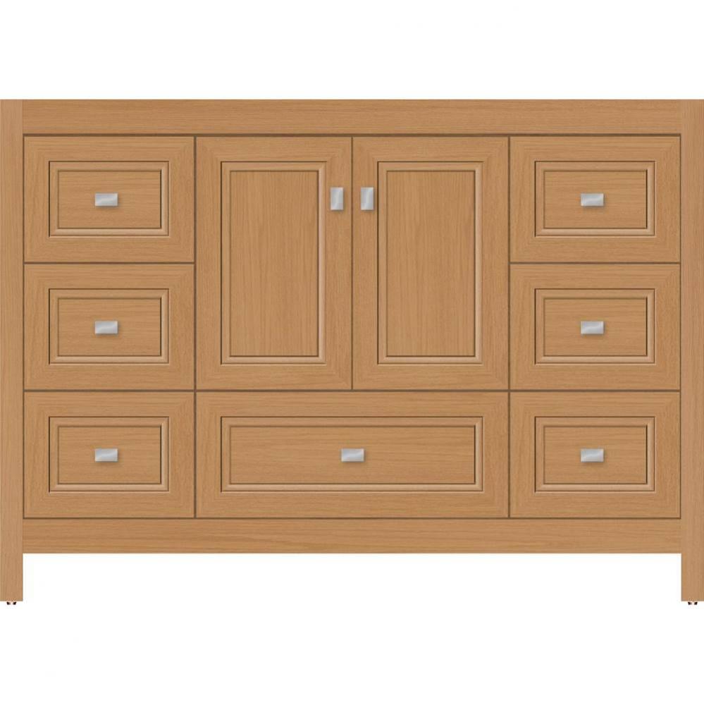 48 X 18.5 X 34.5 Alki Essence Vanity Ogee Miter Nat Oak Sb