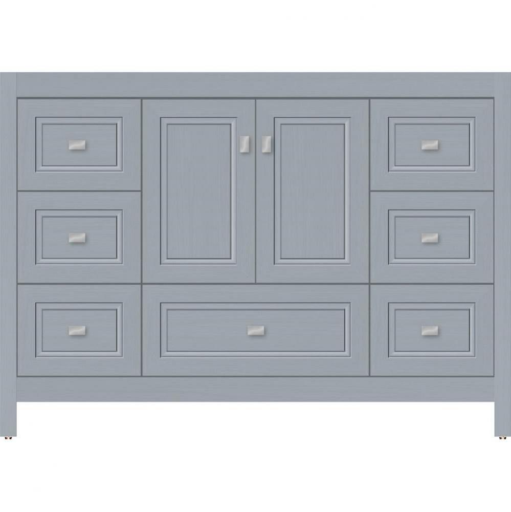 48 X 21 X 34.5 Alki Essence Vanity Ogee Miter Silver Oak Sb