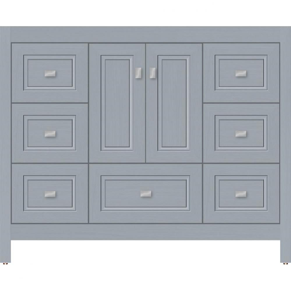 42 X 21 X 34.5 Alki Essence Vanity Ogee Miter Silver Oak Sb