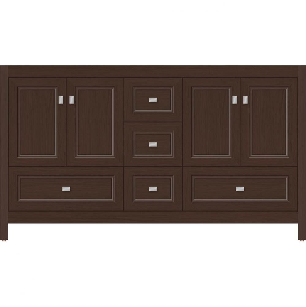 60 X 21 X 34.5 Alki Essence Vanity Ogee Miter Choc Oak Db