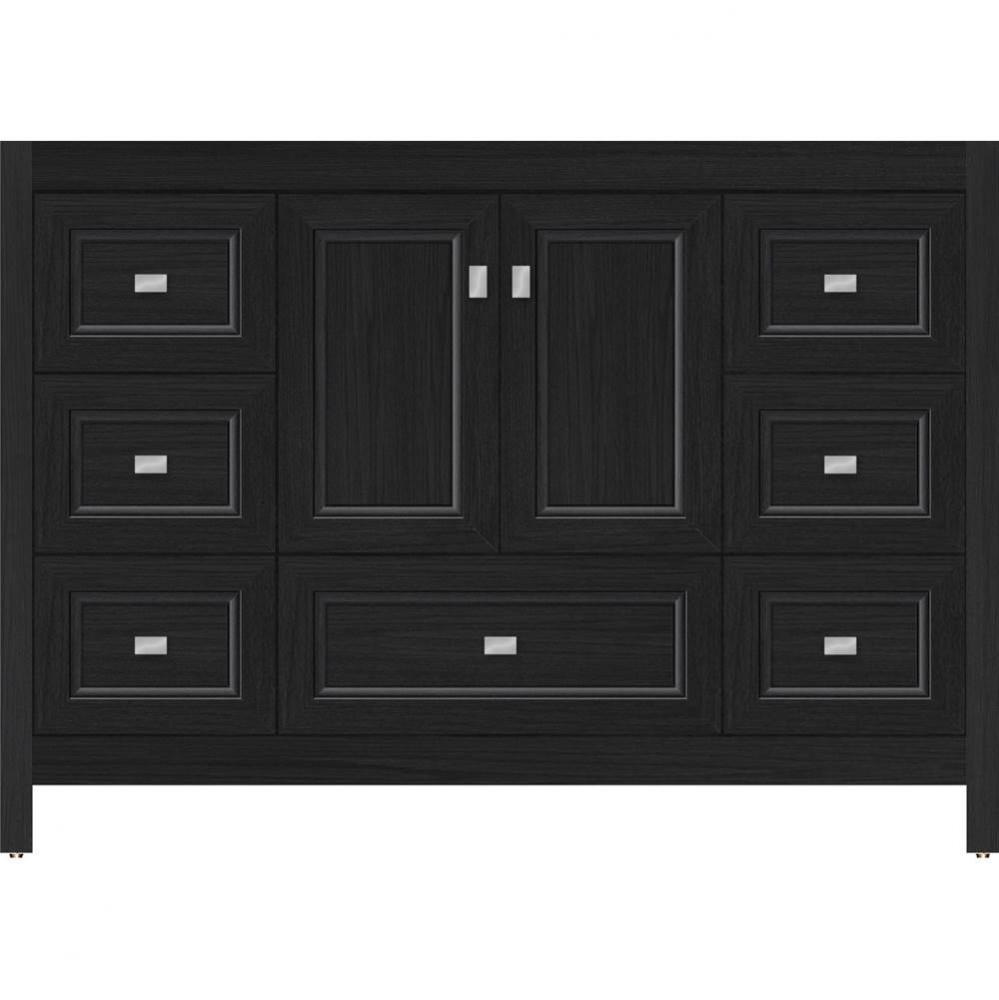 48 X 18.5 X 34.5 Alki Essence Vanity Ogee Miter Midnight Oak Sb