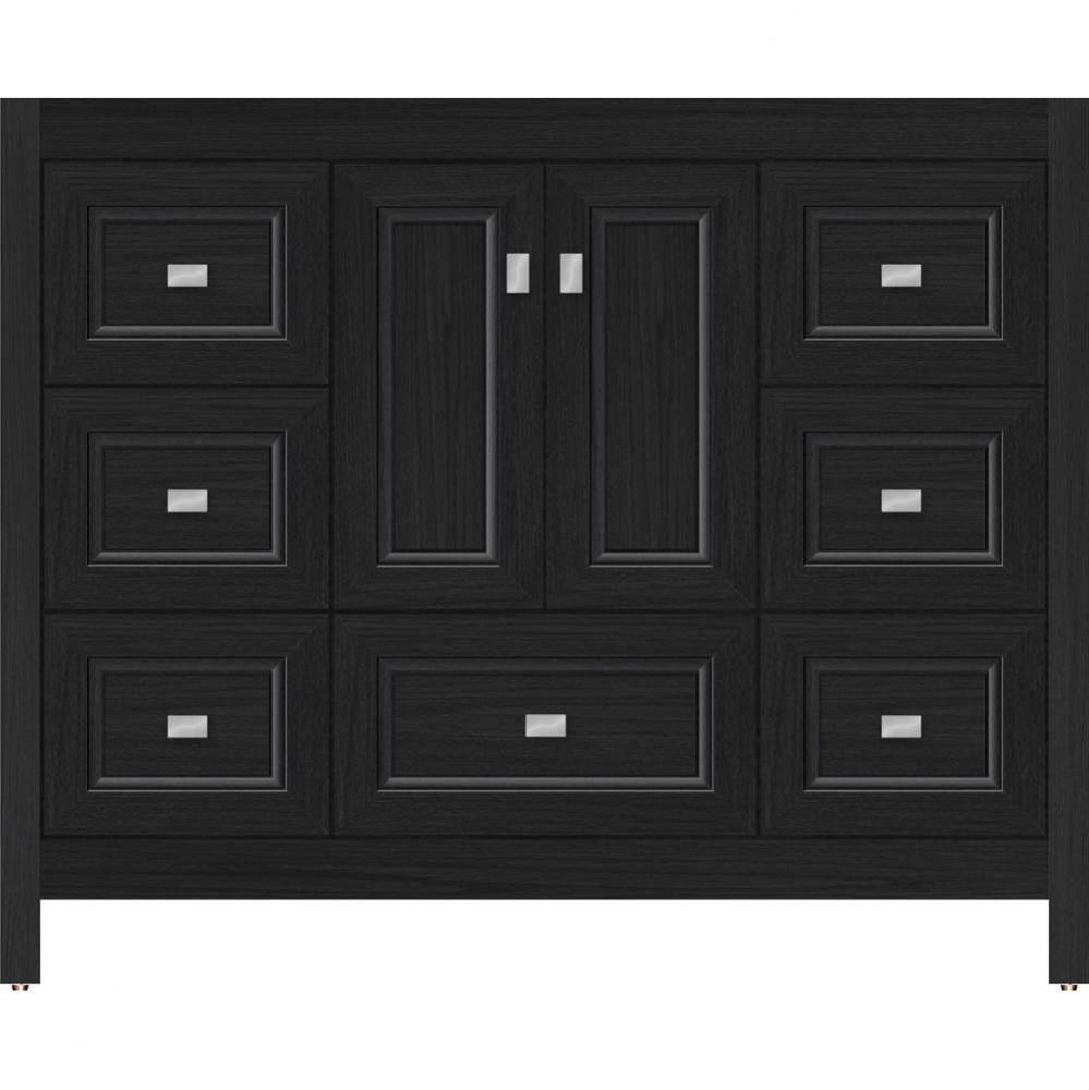 42 X 18.5 X 34.5 Alki Essence Vanity Ogee Miter Midnight Oak Sb