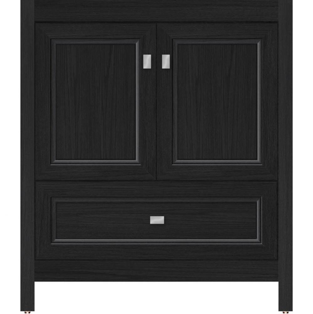 30 X 21 X 34.5 Alki Essence Vanity Ogee Miter Midnight Oak Std