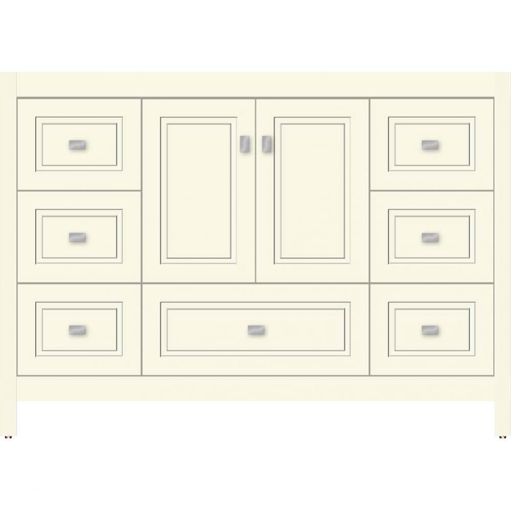 48 X 21 X 34.5 Alki Essence Vanity Ogee Miter Sat Biscuit Sb