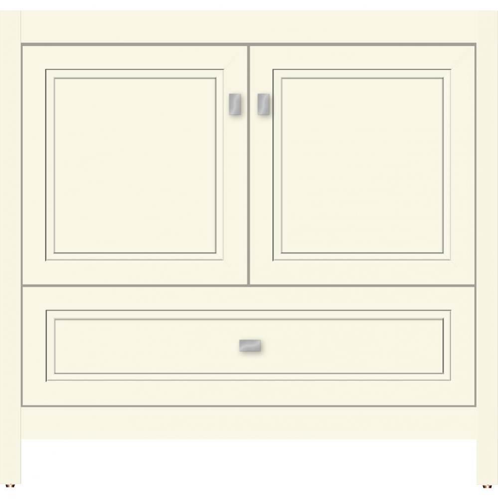 36 X 21 X 34.5 Alki Essence Vanity Ogee Miter Sat Biscuit Std