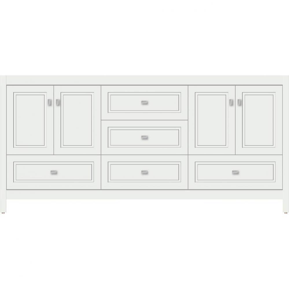 72 X 21 X 34.5 Alki Essence Vanity Ogee Miter Powder Grey Db