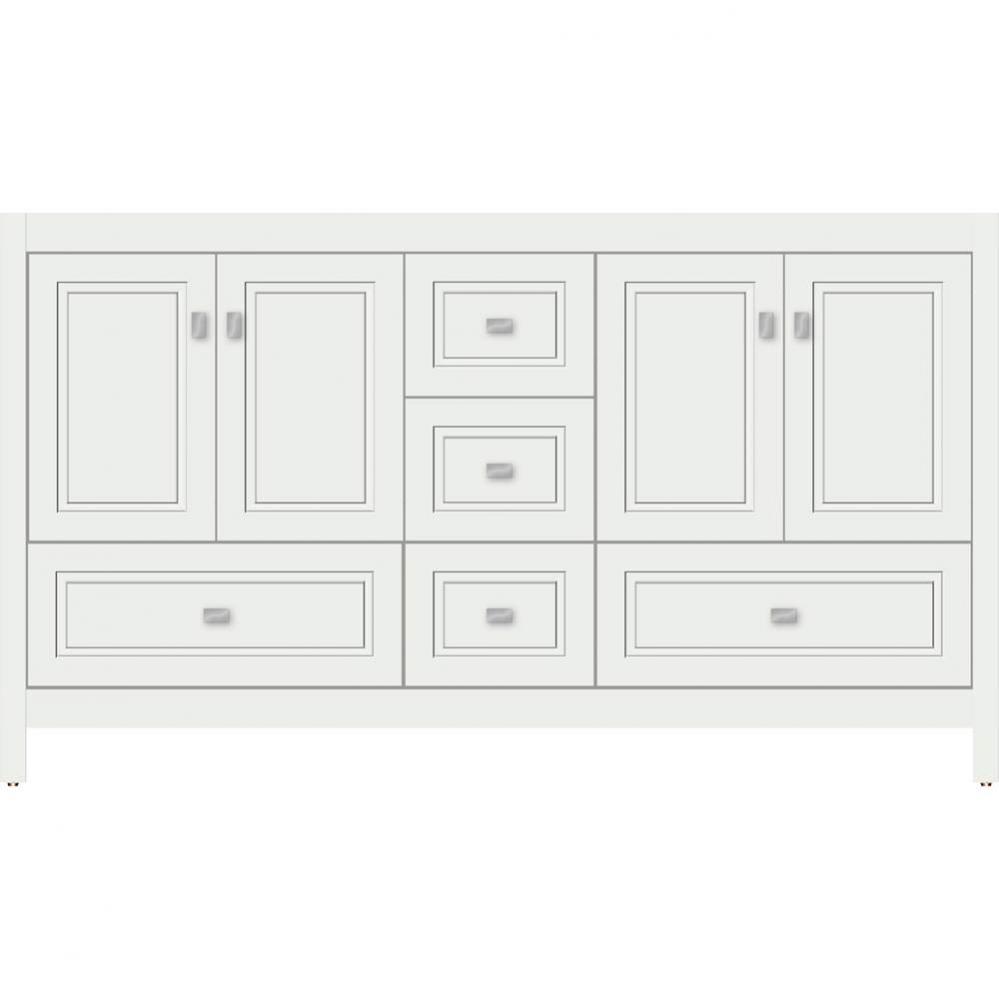 60 X 18.5 X 34.5 Alki Essence Vanity Ogee Miter Powder Grey Db
