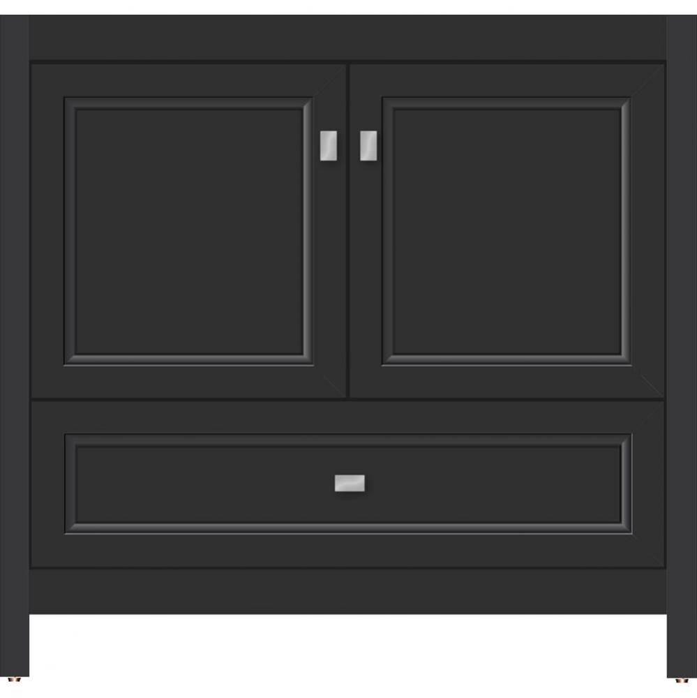 36 X 21 X 34.5 Alki Essence Vanity Ogee Miter Sat Black Std