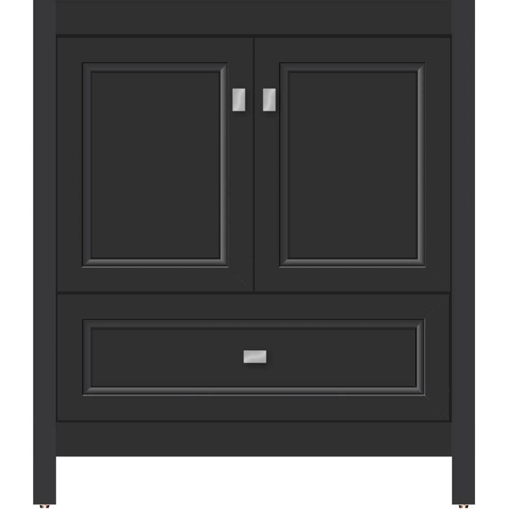 30 X 21 X 34.5 Alki Essence Vanity Ogee Miter Sat Black Std
