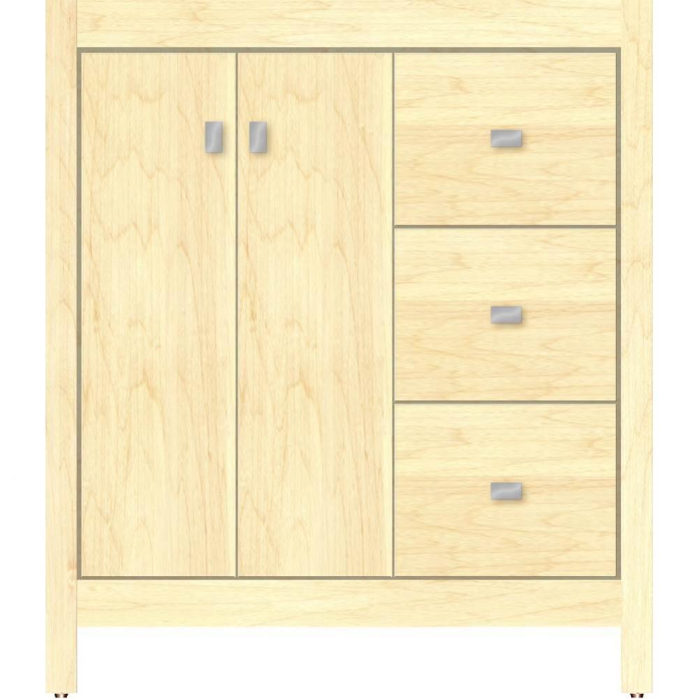 30 X 21 X 34.5 Alki View Vanity Slab Nat Maple Rh