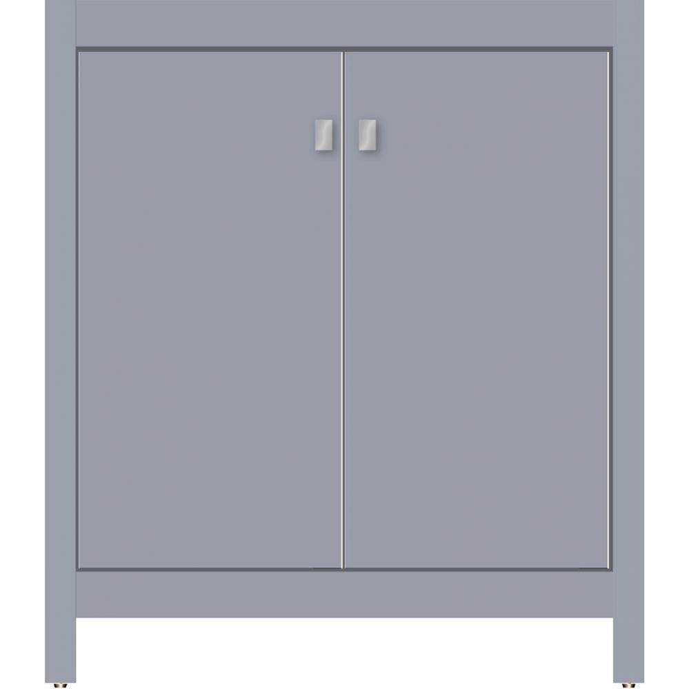 30 X 18.5 X 34.5 Alki View Vanity Slab Sat Silver Std